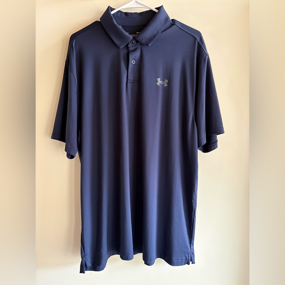 Under Armour Men's Navy Polo Shirt loose fit XL